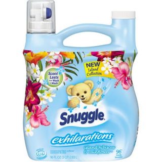 Snuggle Exhilarations Island Hibiscus & Rainflower Concentrated Fabric Softener, 96 fl oz