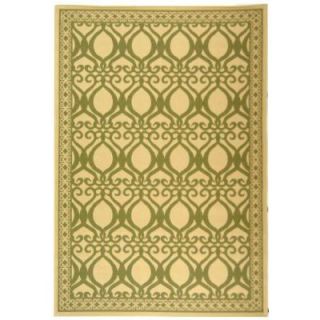 Safavieh Courtyard Natural/Olive 8 ft. x 11 ft. Indoor/Outdoor Area Rug CY3040 1E01 8