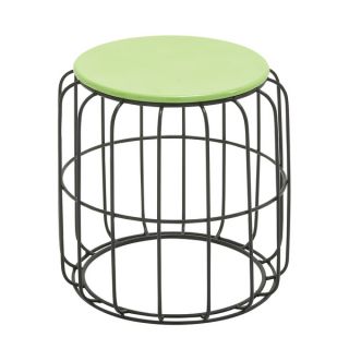 Round Wire Side Table Green Top   17347107   Shopping