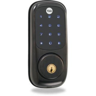 Yale Keyed Touchscreen Z Wave Deadbolt Entry Lock YRD220ZW0BP