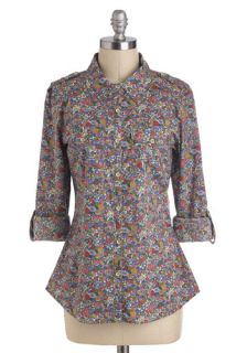 Lauren's Garden of Style Top  Mod Retro Vintage Short Sleeve Shirts