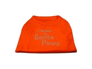 Mirage Pet Products 52 25 11 SMOR I Believe in Santa Paws Shirt Orange Sm   10