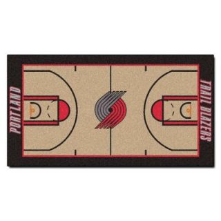 FANMATS Portland Trail Blazers 2 ft. 6 in. x 4 ft. 6 in. NBA Large Court Rug Runner 9386