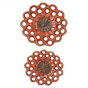 Uttermost 8505 Carilla Ceramic Medallions S/2