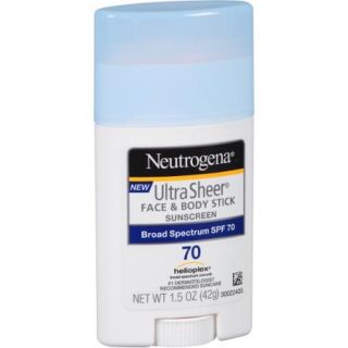 Neutrogena Ultra Sheer Face & Body Stick Sunscreen, SPF 70, 1.5 oz