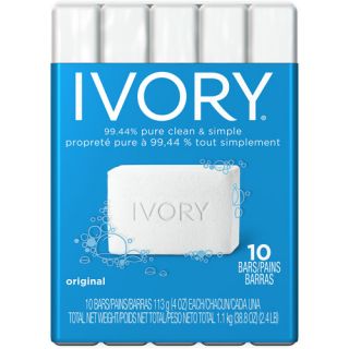 Ivory Original 10 Count Bath Size Bars 4 Oz