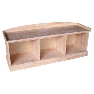 Wood Storage Bench by International Concepts