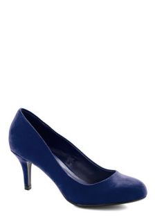 At a Moment's Notice Heel in Navy  Mod Retro Vintage Heels