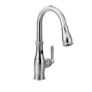 MOEN Brantford Single Handle Pull Down Sprayer Kitchen Faucet with MotionSense and Reflex in Chrome 7185EC