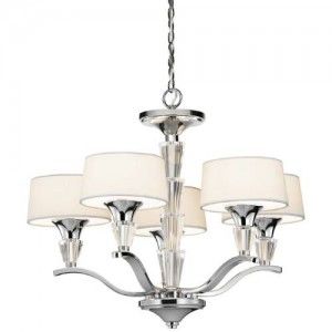 Kichler 42029CH Transitional Chandellete 5 Light Fixture   Chrome