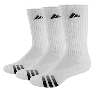 adidas 3 Stripe 3 Pack Crew Socks   Mens   Training   Accessories   White/Black