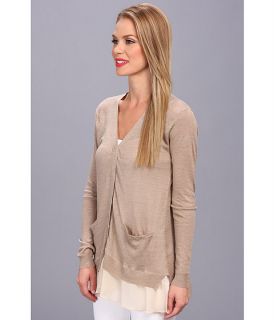 central park west linen with sheer cardigan