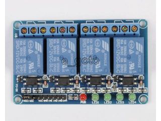 12V 4 Channel Relay Module with Optocoupler Low Level Triger for Arduino Raspber