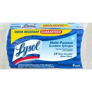 Lysol Odor Resistant Multi Purpose Scrubber Sponge (9 Pack) 57506 9PDQ