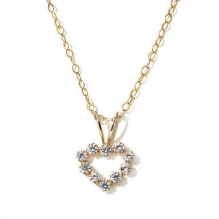 Michael Anthony Jewelry® Kids 14K CZ Heart Pendant   7839522