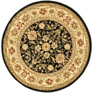 Safavieh Lyndhurst Black/Ivory 5 ft. 3 in. x 5 ft. 3 in. Round Area Rug LNH212A 5R