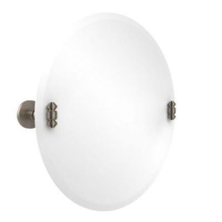 Allied Brass South Beach Collection 22 in. x 22 in. Frameless Round Single Tilt Mirror with Beveled Edge in Antique Pewter SB 90 PEW
