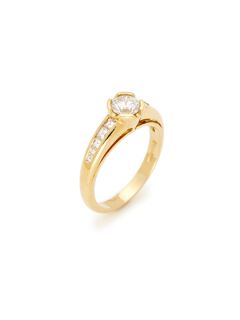 Gold & Multi Cut Diamond Band Ring by Piranesi