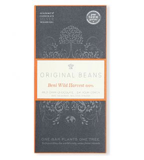 ORIGINAL BEANS   Beni Wild Harvest 66% dark chocolate bar 70g