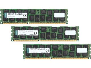 Kingston 48GB (3 x 16GB) 240 Pin DDR3 SDRAM ECC Registered DDR3 1333 (PC3 10600) Memory Model KTD PE313Q8LVK3/48G