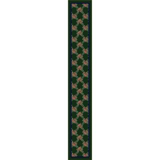 Milliken Green Tufted Runner (Common 2 ft x 16 ft; Actual 2.333 ft x 15.5 ft)