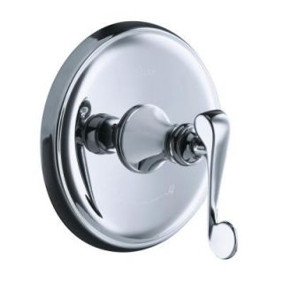 KOHLER Revival 1 Handle Thermostatic Valve Trim Kit with Scroll Lever Handle in Polished Chrome (Valve Not Included) K T16175 4 CP