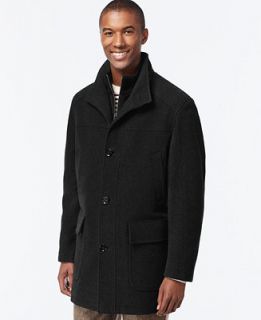 Cole Haan Wool Blend Knit Collar Overcoat   Coats & Jackets   Men