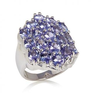 Colleen Lopez "Blissful Beauty" 6.27ct Gemstone Sterling Silver Cluster Ring   7557899