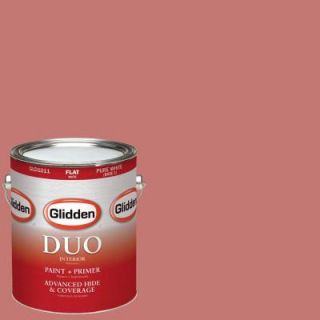 Glidden DUO 1 gal. #HDGR62 Madeira Rose Flat Latex Interior Paint with Primer HDGR62 01F