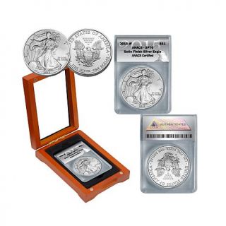 2015 SP70 ANACS Satin Finish Silver Eagle Dollar Coin   7768710