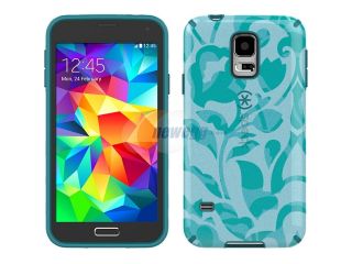 Speck Products Candyshell Inked Wallflowers Blue / Atlantic Blue High Res Graphics Case for Samsung Galaxy S5 SPK A2858
