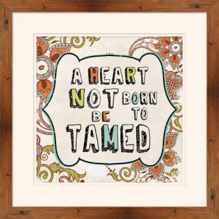Not Born to be Tamed Framed Painting Print by PTM Images