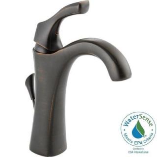 Delta Addison Single Hole Single Handle Bathroom Faucet in Venetian Bronze 592 RB DST