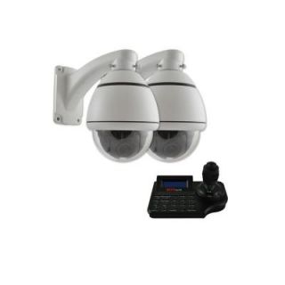Revo 2 Elite 700 TVL Indoor/Outdoor Pan Tilt Cameras with Joystick Controller RCPTS700 1BNDL2