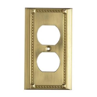 Titan Lighting 1 Decorator Wall Plate   Brass TN 7449