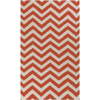 Frontier Rust Red/Papyrus Chevron Area Rug