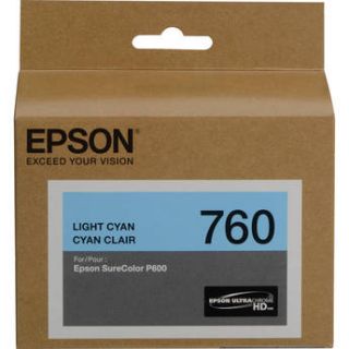 Epson T760 Light Cyan Ultrachrome HD Ink Cartridge T760520