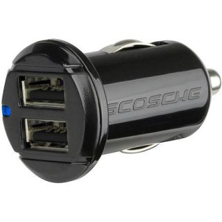 Scosche reVOLT 24W Mini USB Charger, Black