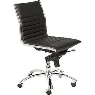 Euro Style™ Dirk Leatherette Low Back Office Chairs Without Arms