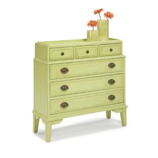 HeatherBrooke Pistachio Pudding 6 Drawer Accent Chest