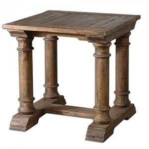 Uttermost 24341 Saturia Wooden End Table