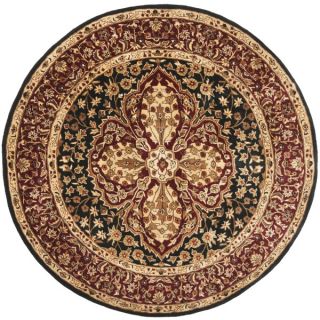 Safavieh Handmade Persian Legend Black/ Red Wool Rug (36 Round)