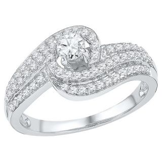CT. T.W. Round Diamond Prong Set Anniversary Ring in 10K White