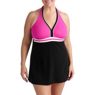 Catalina Women's Plus Size Sporty Halter Swimdress