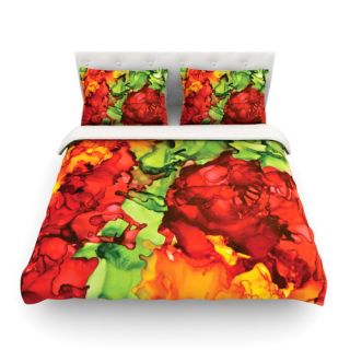 One Love by Claire Day Light Duvet Cover by KESS InHouse
