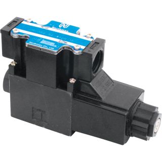 Northman Fluid Power Hydraulic Directional Control Valve – 16.8 GPM, 4500 PSI, 2-Position, Spring Offset, 120 Volt AC Solenoid, Model# SWH-G02-B2-A120-10  Power Solenoid