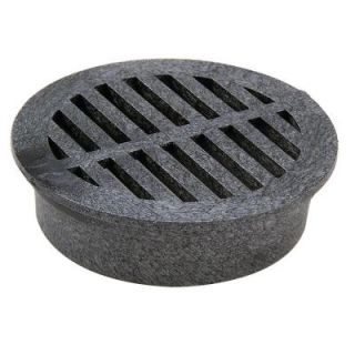 4 in. Plastic Round Black Foam Polyolefin Grate 11