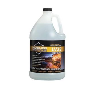 Foundation Armor LV25 1 gal. Clear High Gloss Solvent Based Acrylic Co Polymer Sealer with Curing Compound CURESEALLV251GAL
