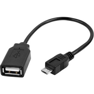 SIIG 6in Micro B USB Male to USB Female OTG Host Adapter Cable