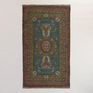 5x8 Rose Floral Woven Jute Rosa Area Rug